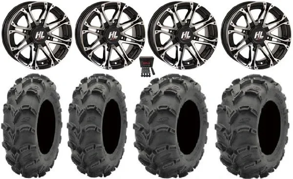 High Lifter HL3 12″ Wheels Machined 26″ Mud Lite XL Tires Polaris Ranger XP 900/1000