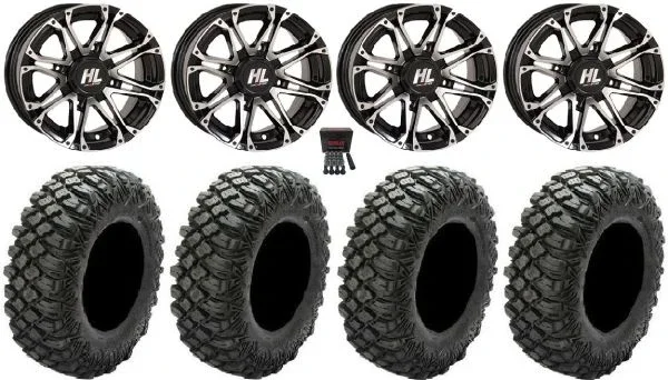 High Lifter HL3 14″ Wheels Mh 30″ Crawler XG Tires Honda Foreman Rancher SRA