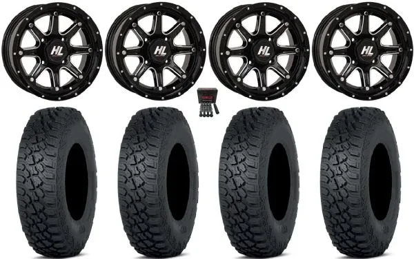 High Lifter HL4 14″ Wheels Mh 30″ Tenacity XNR Tires Yamaha Viking Wolverine YXZ1000R CFMoto ZForce 950 UForce 1000