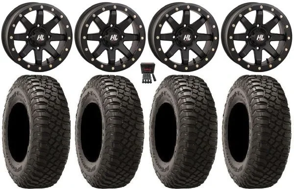High Lifter HL9 Bdlk 14″ Wheels Bk 6+1 30″ BFG KM3 Tires Polaris Sportsman / RZR / Ranger