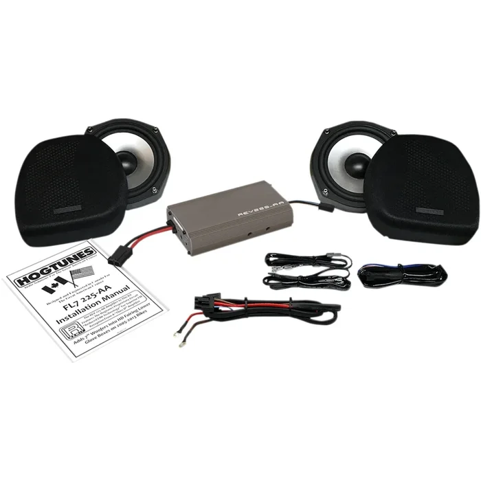 HOGTUNES 4405-0542 FL7 225-AA 7.0” Fairing Lower Woofer Kit with 225w Amplifier 7 ” Woofer/Amp Kit – Lower Fairing