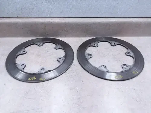 Honda 650 Nighthawk CB CB650 CB650SC Front Brake Rotor Pair WORN 1985 ANX-C12