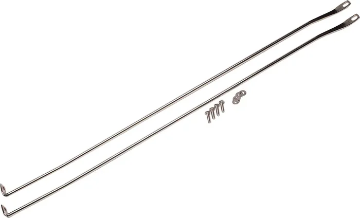 Kentrol 30529 Polished Stainless Steel Strut Rod Kit for 97-06 Jeep Wrangler TJ & Unlimited