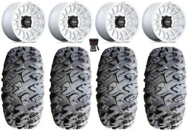 KMC Impact 15″ Wheels Machined 31″ MotoClaw Tires Polaris RZR XP 1000 / PRO XP / Ranger XP 900/1000