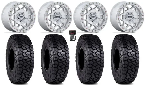 KMC Torx Bdlk 15″ Wheels Mh +38mm 32″ Intersect Tires Polaris RZR Turbo R & Pro R Ranger 1500 Xpedition