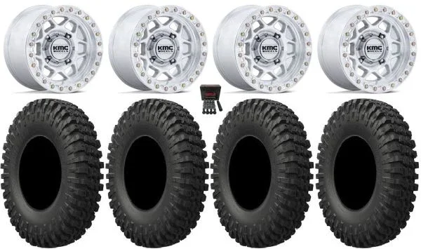 KMC Torx Bdlk 15″ Wheels Mh +38mm 32″ MotoCrusher Tires Can-Am Commander Maverick Renegade Outlander Defender