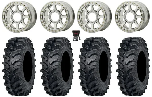 KS234 Addict 2 Beadlock 15″ Wheels Machined 32″ MT911 Tires Polaris RZR XP 1000 / PRO XP / Ranger XP 900/1000