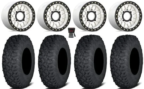 KS235 Grenade Bdlk 14″ Wheels Mh +10mm 27″ Coyote Tires Polaris RZR XP 1000 / PRO XP / Ranger XP 900/1000