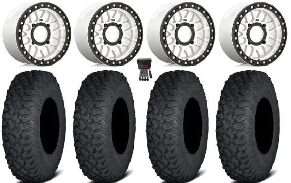 KS235 Grenade Bdlk 15″ Wheels Mh +38mm 32″ Coyote Tires Polaris Sportsman / RZR / Ranger