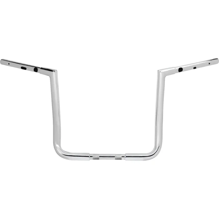 LA CHOPPERS 0601-6754 LA-7367-14W Pre-Wired Twin Peaks Handlebar – 1-1/4 ” x 14 ” – Chrome