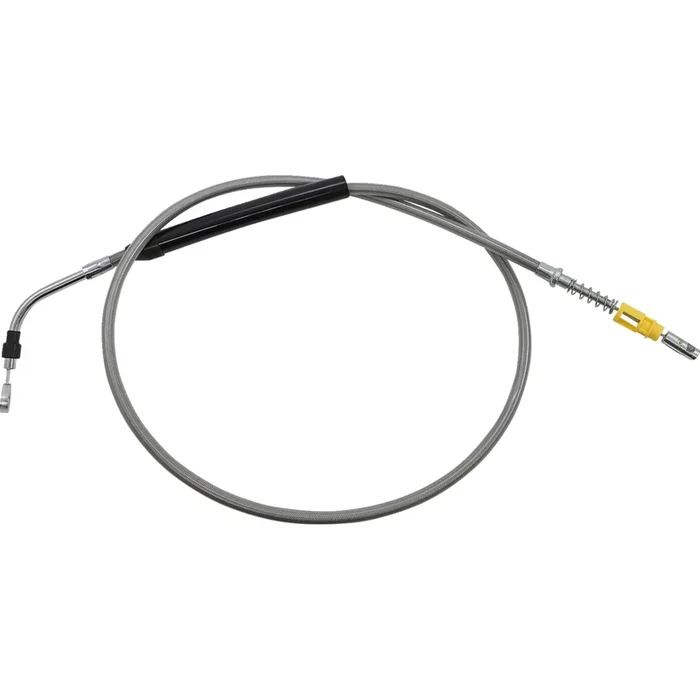 LA CHOPPERS 0652-2832 LA-8058C19 Stainless Steel Braided Clutch Cable Clutch Cable – 18 ” – 20 ” Ape Hanger Handlebars – Stainless Steel