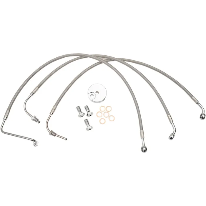 LA Choppers Stainless Steel Brake Lines – Touring [MPN: LA-8006B19]