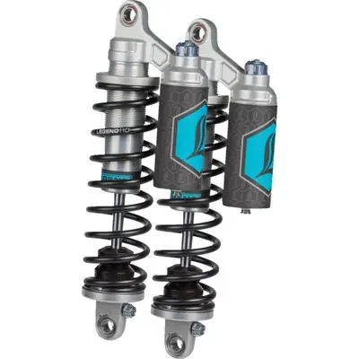 Legend Suspension Legend REVO ARC Piggyback Coil Suspension for FXR Models 1990-1993 Harley-Davidson FXRS-Conv Low Rider Sport Convertible Heavy Duty Clear 14″