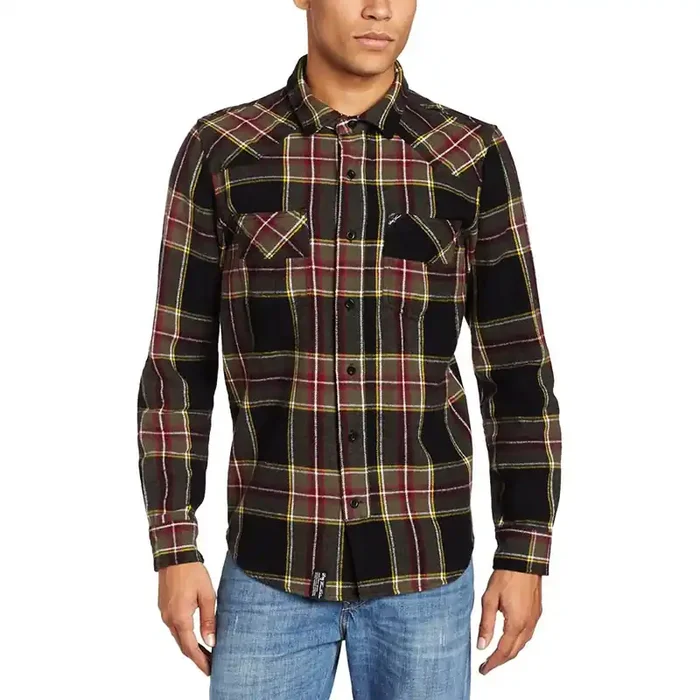 LRG Sherlock Men‘s Button Up Long-Sleeve Shirts