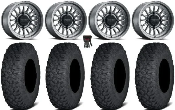 Method 411 15″ Ti (4+3) Wheels 32″ Coyote Tires Polaris RZR XP 1000 / PRO XP / Ranger XP 900/1000
