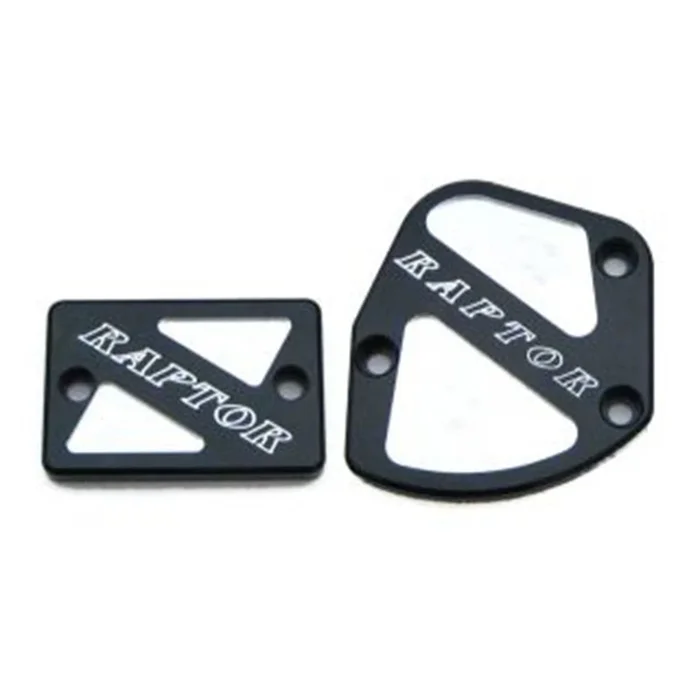 Modquad Throttle & Brake Cover Set – Black Logo – Raptor [MPN: TSET1-RBLK-07]