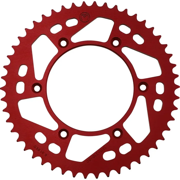 Moose Offroad Rear Aluminum Sprocket – Red – 50 Tooth for Honda 1211-210-50-13