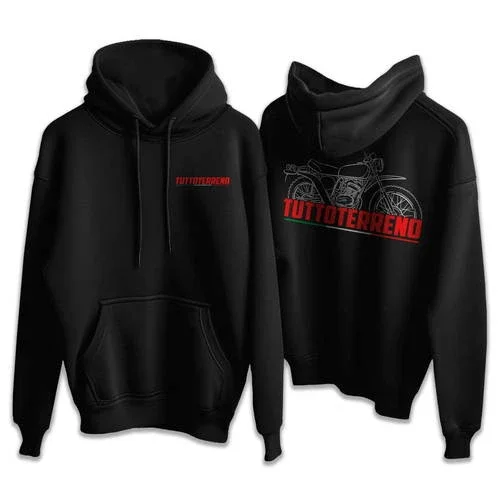 Moto Guzzi 125 Tuttoterreno 1974-1981 Hoodie, Motorcycle Hoodie for Riders