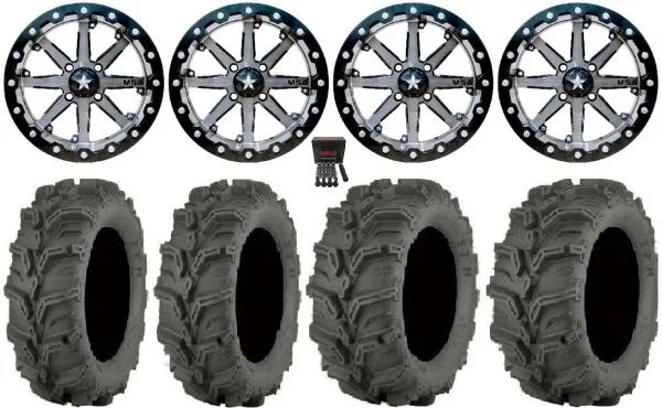 MSA Lok 14″ UTV Wheels 27″ Mud Lite XTR Tires Can-Am Maverick X3 / Honda Pioneer 1000 / Talon