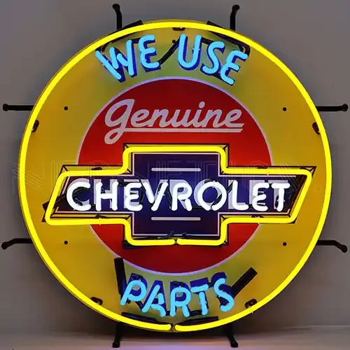 Neonetics Chevrolet Neon Sign with Silkscreen Backing – 5CHVBK