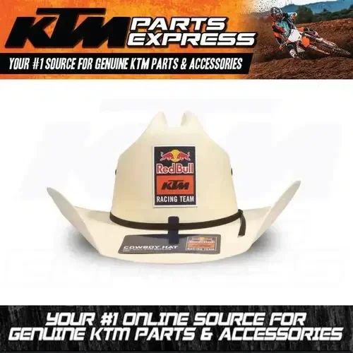 NEW KTM AARON PLESSINGER RED BULL REPLICA COWBOY HAT SIZE X-LARGE 3RB250047804