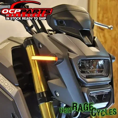 NEW! New Rage Cycles Front LED Turn Signals for 2013 – 2020 Honda Grom