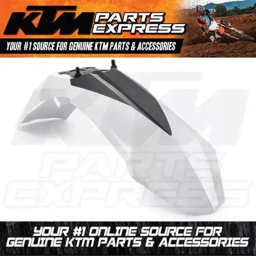NEW OEM WHITE KTM FRONT WHITE FENDER 690 SMC 2008 2009 2010 7730821000028