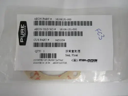 OEM POLARIS SCRAMBLER 200 CARBURETOR FLOAT CHAMBER GASKET/ PART# 16106-151-000