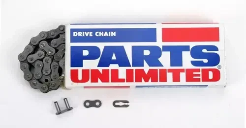 PARTS UNLIMITED 428 Motorcycle Non-Sealed Chain (Natural) 92 Links