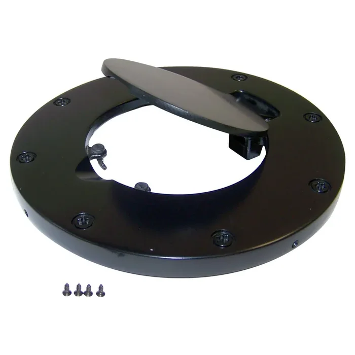 Rampage Products Billet Fuel Door for 07-18 Jeep Wrangler JK in Black for 07-18 Jeep Wrangler JK