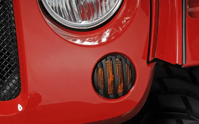 RealWheels Front Side Signal Light Guards for 07-18 Jeep Wrangler JK