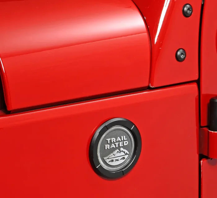 RealWheels Trail Rated Logo Surround for 07-18 Jeep Wrangler JK