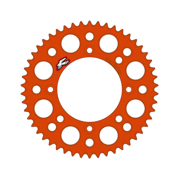 Renthal Rear Chain Wheel for KTM 65 2025 – Orange 420-49GP Teeth 518U-420-49GPOR
