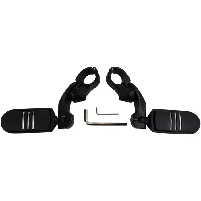 RIVCO PRODUCTS 1624-0365 MV150MB Highway Pegs With Mounting Arms Highway Peg Mount – Black