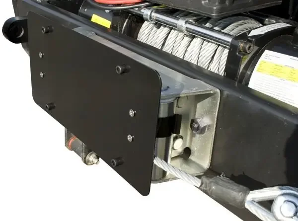 Rugged Ridge 11238.05 Roller Fairlead License Plate Mount