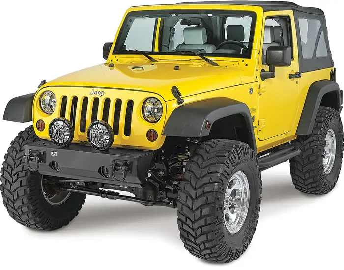 Rugged Ridge 11540.11 Light Mount Modular XHD Front Bumper in Textured Black for 07-18 Jeep Wrangler JK