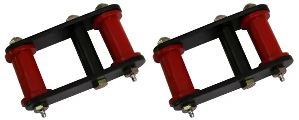 Rugged Ridge 18265.16 1″ Grease Front Shackles in Red for 87-95 Jeep Wrangler YJ