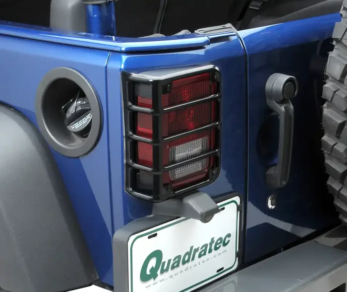 Rugged Ridge Euro Tail Light Guards for 07-18 Jeep Wrangler JK in Stainless Steel for 07-18 Jeep Wrangler JK