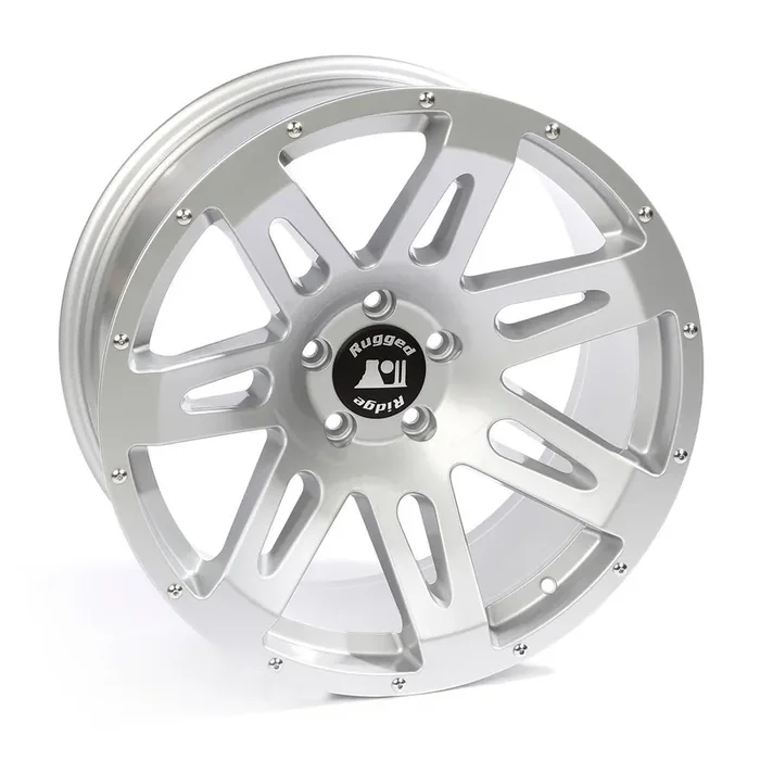 Rugged Ridge XHD Wheel for 07-20 Jeep Wrangler JL, JK & Gladiator JT 18×9 in Silver for 07-26 Jeep Wrangler JK, JL & Gladiator JT