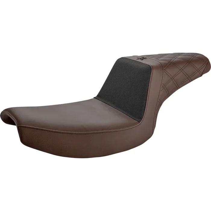 SADDLEMEN 0805-0149 UN82-09-173BR Unknown Industries Performance Gripper Seat – Front Carbon Fiber/Black Gripper Lumbar/Rear Lattice Stitch – FXR