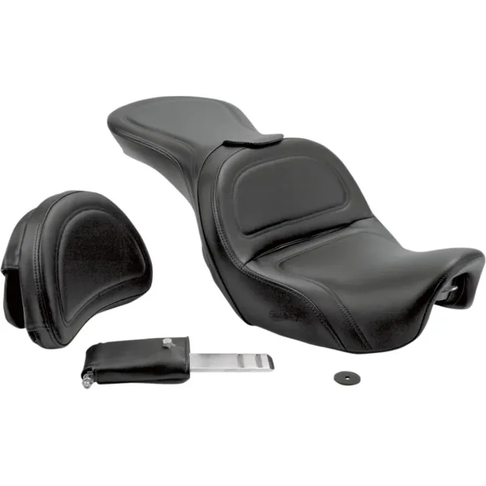 Saddlemen 2006-2017 FXD, FXDWG, FLD Dyna Explorer Ultimate Comfort Seat With Driver‘s Backrest Motorcycle Accessories