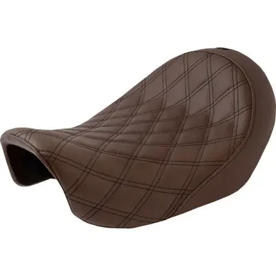 Saddlemen 2006-2017 Harley-Davidson Street Bob FXDB Renegade Lattice Stitch Solo Seat Brown