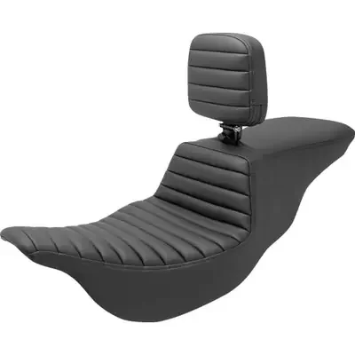 Saddlemen 2008-2009 Harley-Davidson Electra Glide Standard EFI FLHTI Tour Step-Up Seat Black Tuck-n-Roll
