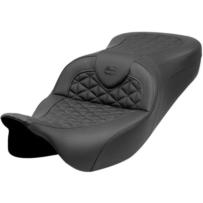 Saddlemen 2008-2024 FLHR, FLHT, FLHX & FLTR Standard Reach Roadsofa Tri-Gripper Seat Motorcycle Accessories