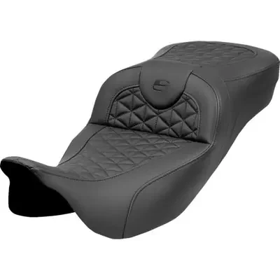 Saddlemen 2008-2024 Harley-Davidson Electra Glide Police FLHTPI RoadSofa Tri Gripper Seat – Extended Reach – w/o Backrest – FLH/FLT ‘08-‘25