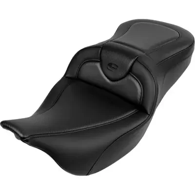 Saddlemen 2011 Harley-Davidson CVO Electra Glide Ultra Classic FLHTCUSE6 Roadsofa Seat – without Backrest – Carbon Fiber – Black Stitch – ‘FL ‘08-‘19