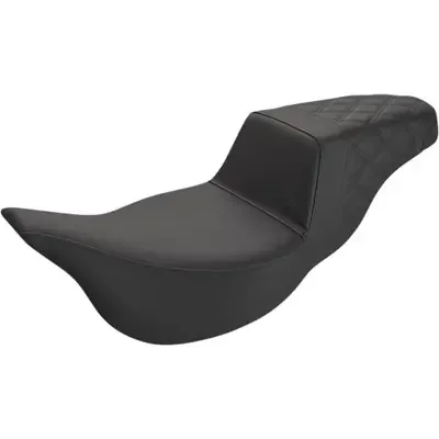 Saddlemen 2016-2019 Harley-Davidson Road Glide Ultra FLTRU Step-Up Seat – Extended Reach – Rear Lattice Stitch – Black – FL ‘08-‘24