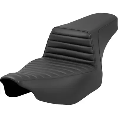Saddlemen 2023-2024 Harley-Davidson CVO Road Glide Custom FLTRXSE Step-Up Seat – Tuck-n‘-Roll – Black – Extended Reach – FL ‘23-‘24