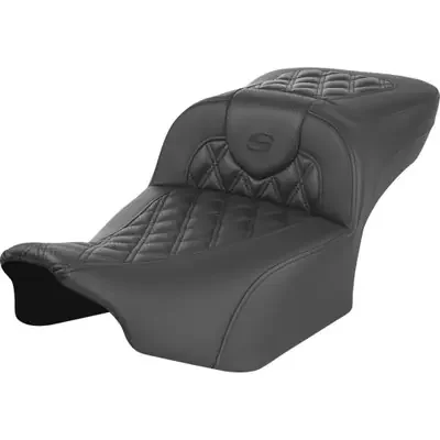 Saddlemen 2023-2024 Harley-Davidson CVO Street Glide FLHXSE Roadsofa Extended Reach Seat – without Backrest – Carbon Fiber – Lattice Stitch – FLTR/FLHX ‘23-‘24