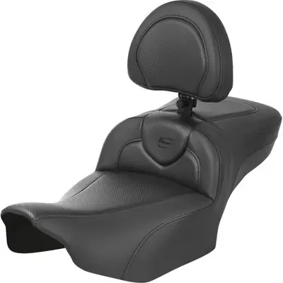 Saddlemen 2023-2024 Harley-Davidson CVO Street Glide FLHXSE Roadsofa Extended Reach Seat – with Backrest – Carbon Fiber – FLTR/FLHX ‘23-‘24